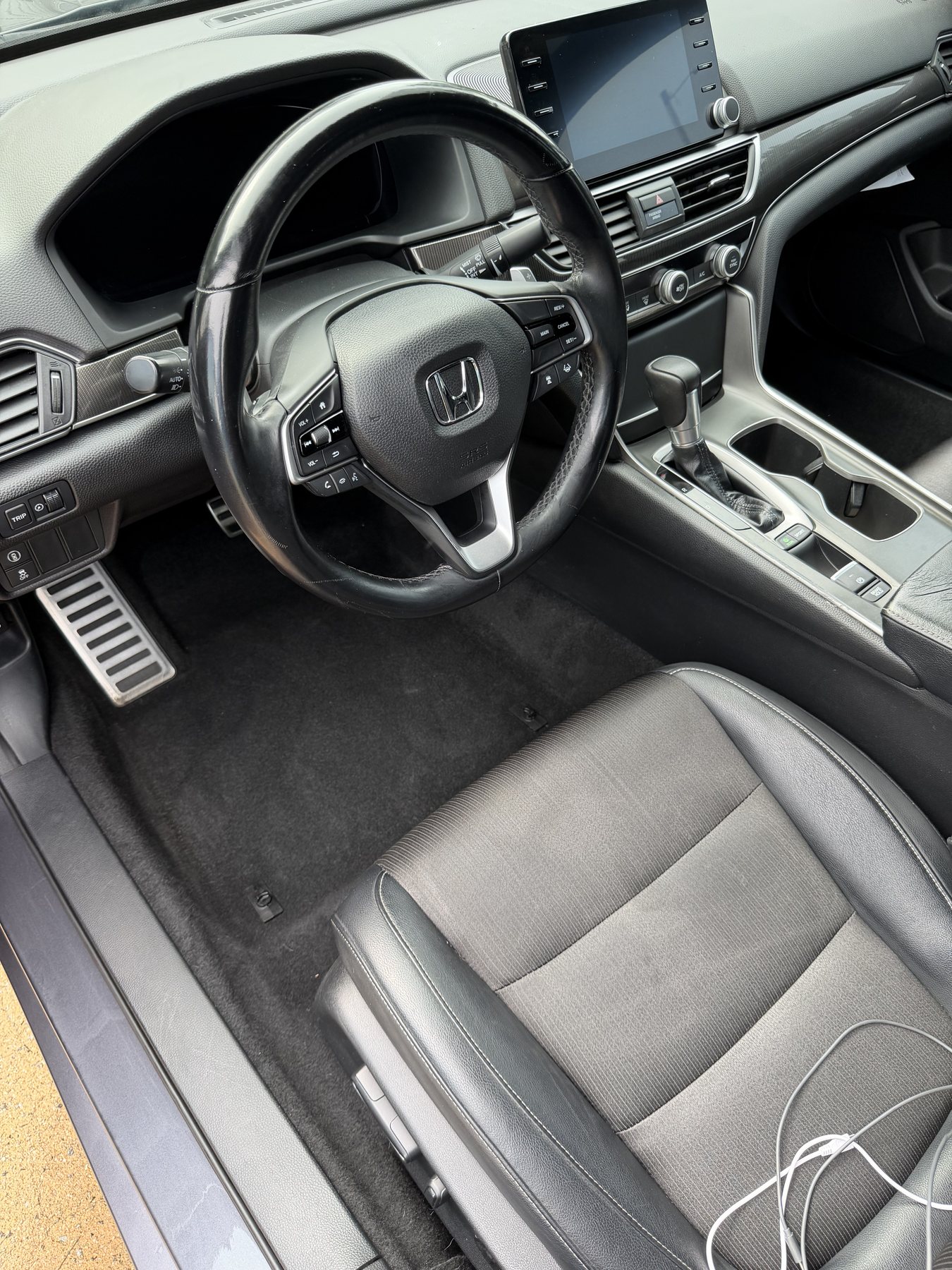 Honda interior after mobile detailing